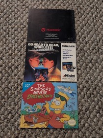 Lote 3 Double Dragon I II 2 III NES Nintendo Manual de instrucciones Juego de folletos