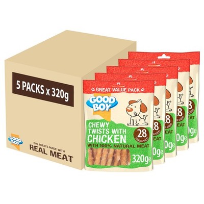 Good Boy Chewy Twists With Chicken Made With 100% Natural Chicken Breast Meat