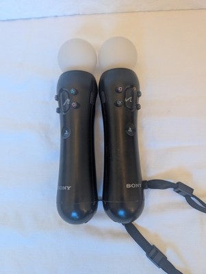 Sony PlayStation Move Motion Controller - Black (CECH-ZCM1U) Set of 2