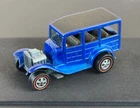Vintage Hot Wheels Redline 1969 BLUE Classic '31 Ford Woody - KILLER PAINT! NR!