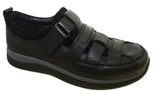 Propet Men's Diabetic Shoe Sandal Extra Depth Style Prescott MSA023L Black