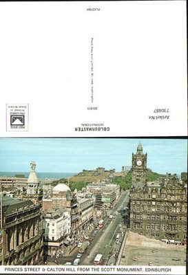 730487 Edinburgh Princes Street and Calton Hill from the Scott Monument Great Br