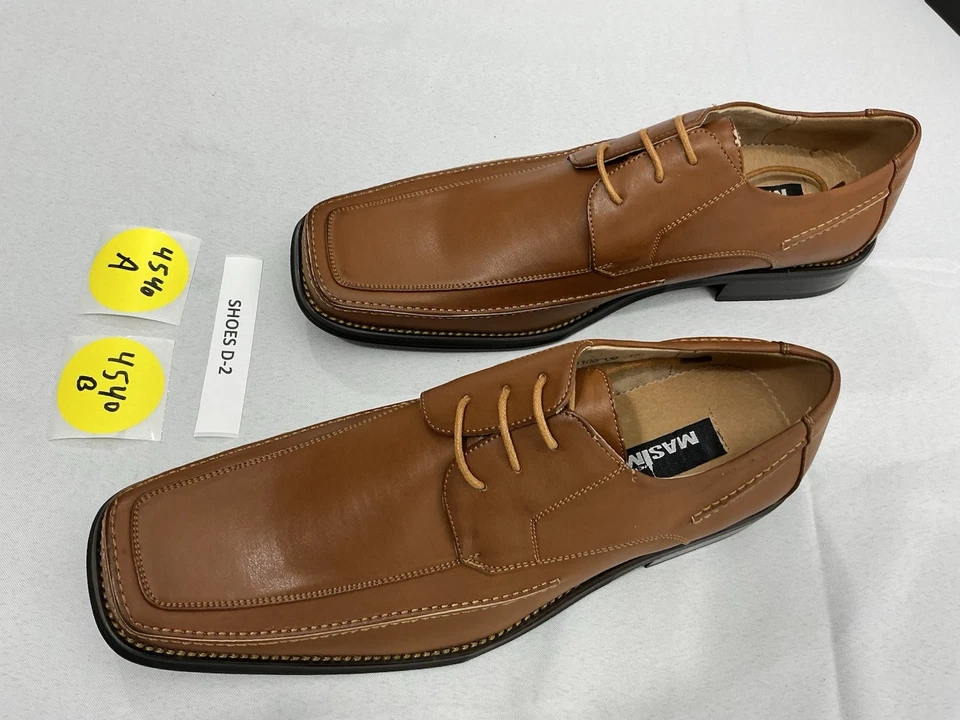 Hombres Masimo Ny Talla 13 Cuero Marrón Sin Cordones Nuevo sin Etiquetas Foto 4 de 4