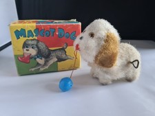 Fuji Press Industry Maskottchen Hundespielzeug verpackt Vintage 1960er SELTEN JAPAN Nr800