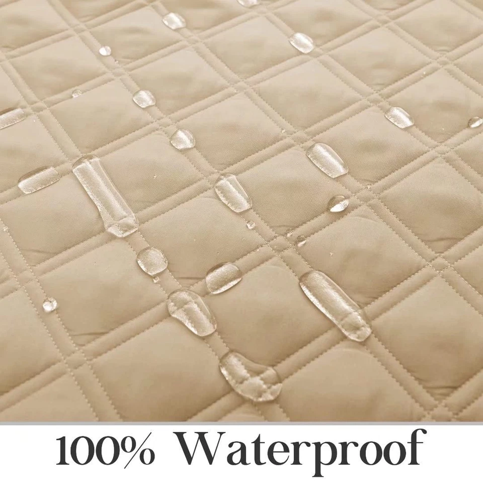 Funda reclinable antideslizante de gran tamaño, silla reclinable acolchada 100 % impermeable... Foto 4 de 4