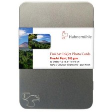 Hahnemuhle Pearl FineArt Bright White Inkjet Photo Cards, 4x6", 30 Sheets