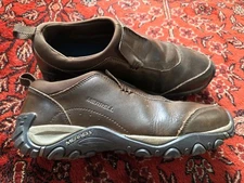 Merrell Moab Adventure Moc Mens Shoes Size 10 Brown Black Leather J111939C EUC