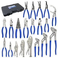 KARRYTON 20-Piece Pliers Set, Versatile Plier Tool Set w/Black Carry Box, Gre...