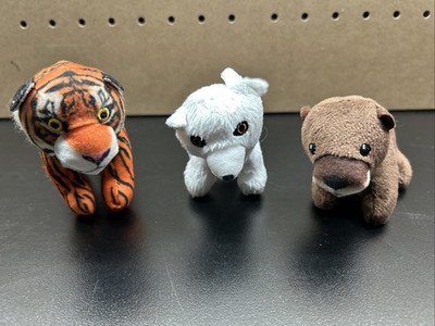 National Geographic Plushie Collection -Bengal Tiger, Euroasia Otter, Arctic Fox