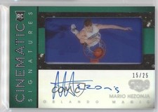 2015 Panini Gala Cinematic Rookie Signatures Jade 15/25 Mario Hezonja Auto z0c
