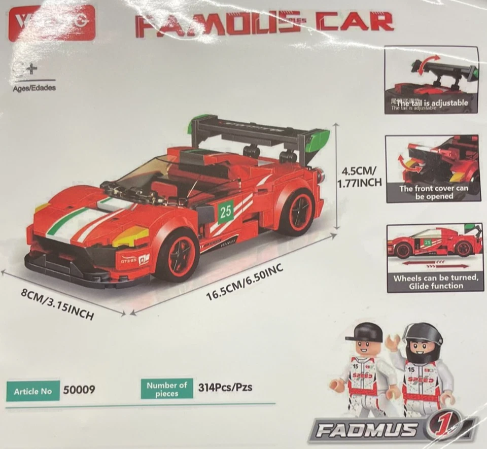 WILUG #50009 - Racing Car - Building Block Set - Image 3 of 4