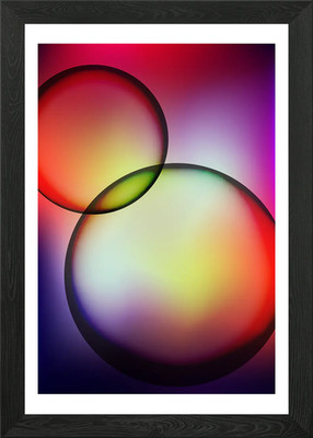 Bubble Gradient Minimal Framed Wall Art Poster Canvas Print Picture