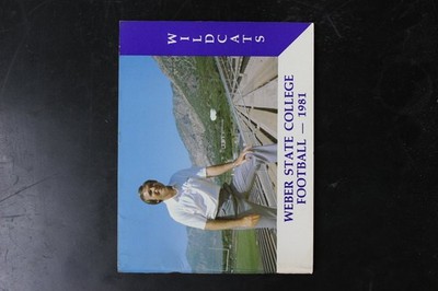 Weber State College Football Program 1981 Wildcats College Sports Schedule