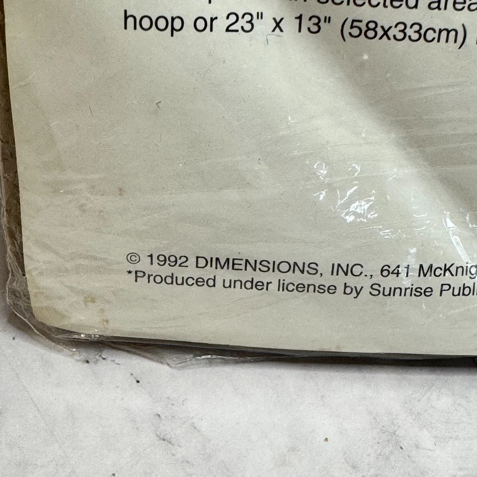 Nuevo Kit de Bordado Sellado Sunset Dimensions 1992 Galería Crewel Joy To The World Foto 3 de 4