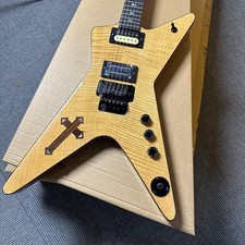 US Dean Dimebag Southern Cross ML Electric Guitar - Natural Finish Cross Inlays
