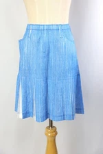 PLEATS PLEASE Denim Like Print Skirt ISSEY MIYAKE 138 4528