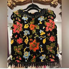 Vintage Floral Tapestry Vest Women s Small