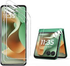 "3 Pack for Motorola Razr 2025/2024 Screen 2025, Transparent "