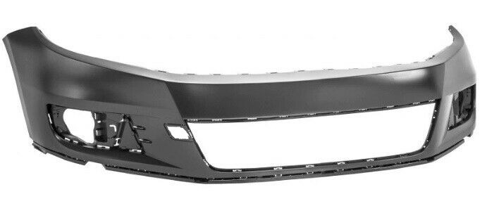 For  VW Tiguan 11-16 Front Bumper Primed No Washer/PDC Holes W/O Tow Eye Cover