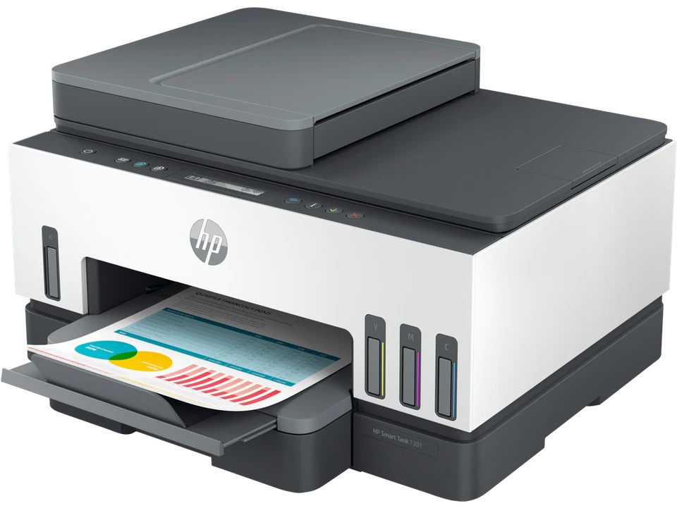 HP Smart Tank 7301 All-in-One InkJet Printer, Color Mobile Print, Scan, Copy, - Image 2 of 4
