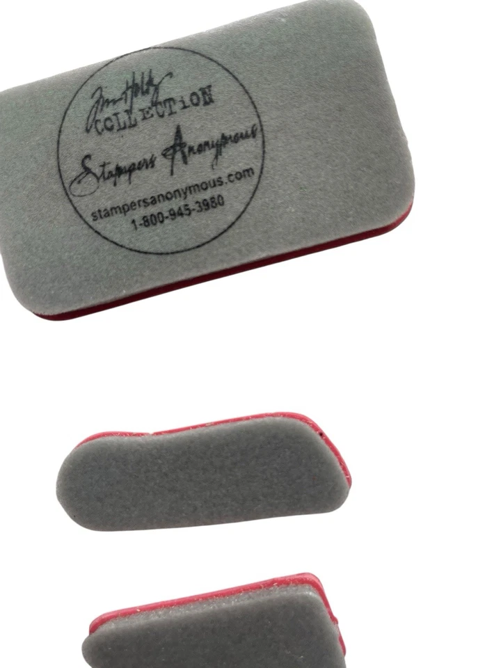 Lote de estampillas de goma espuma adhesiva de Tim Holtz Stampers Anonymous medios mixtos sin montar Foto 4 de 4