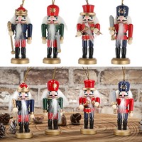 4X Nussknacker Zum HäNgen H8 Bunt Weihnachten Dekofigur Figur Weihnachtsdeko
