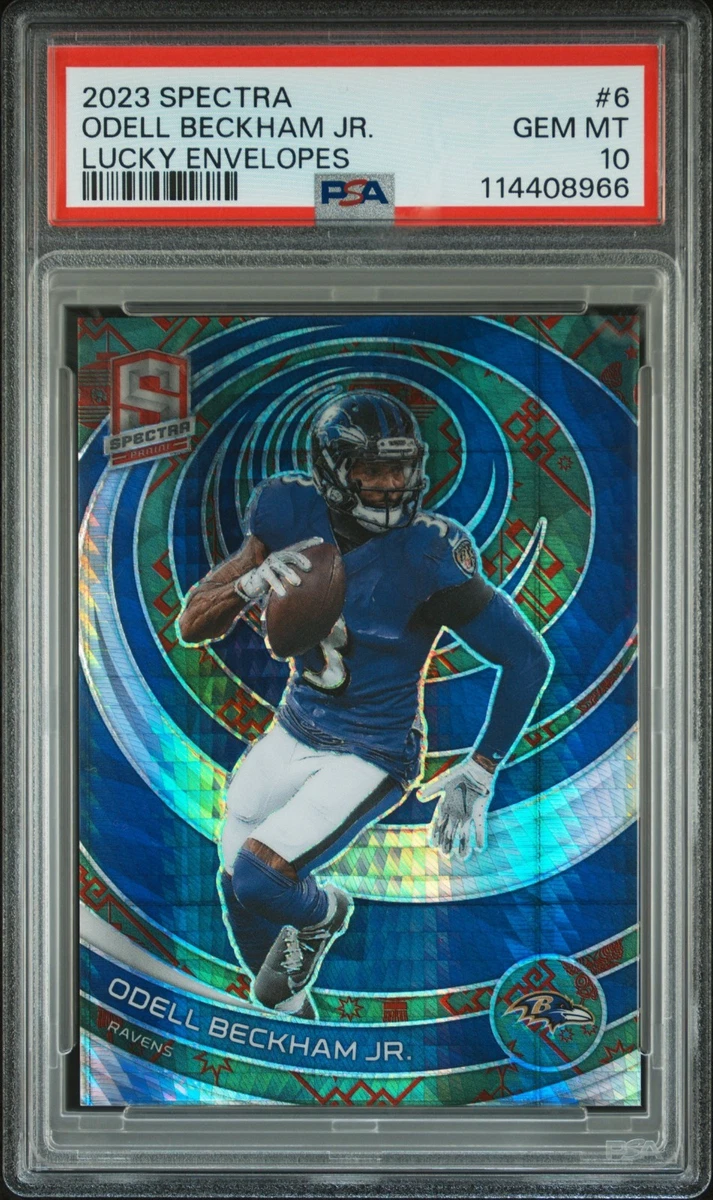 RAVENS‼️ PSA10 ODELL BECKHAM JR RC AUTO 10 Graded Football Odell