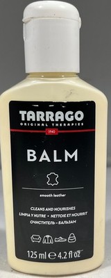 Tarrago Leather Balm, Smooth Leather, Cleans and Nourishes, 4.2 oz.