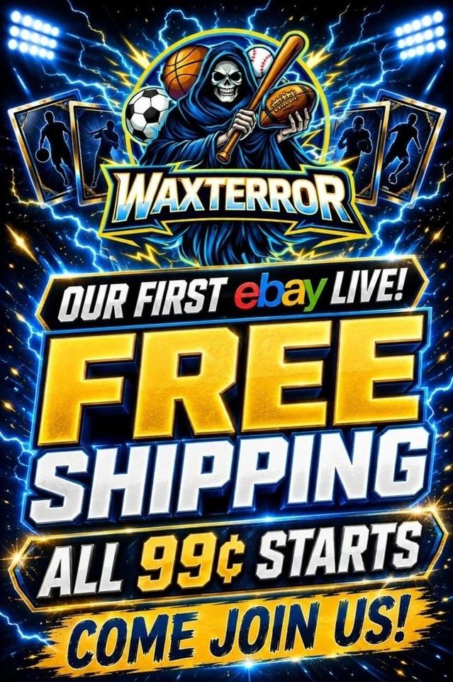 Waxterror’s First eBay Live! 99¢ Starts + FREE Shipping on Everything!
