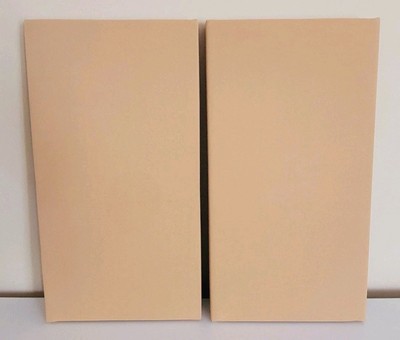 4 Sound Absorbing Acoustic Wall Panels in Tan 3.5'' Depth- SET of 4
