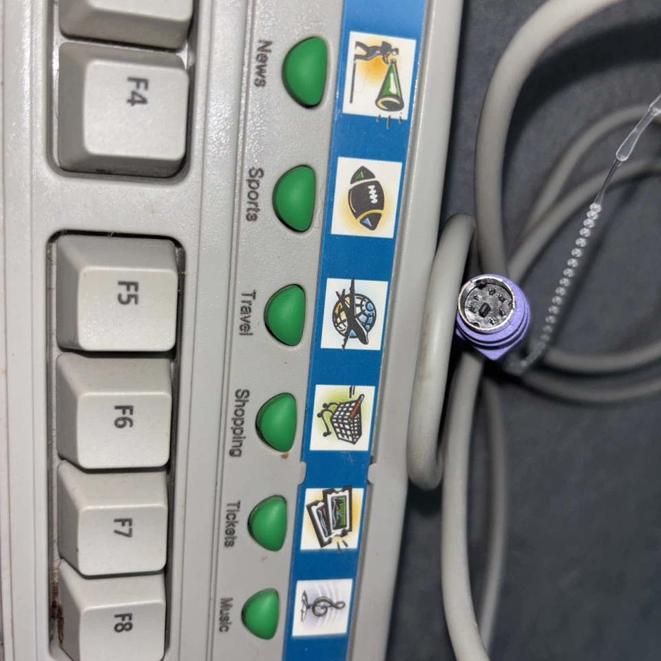 eMachines EKB-5190 Multimedia Keyboard Wired PS/2 w/Multifunction Keys - Image 2 of 4