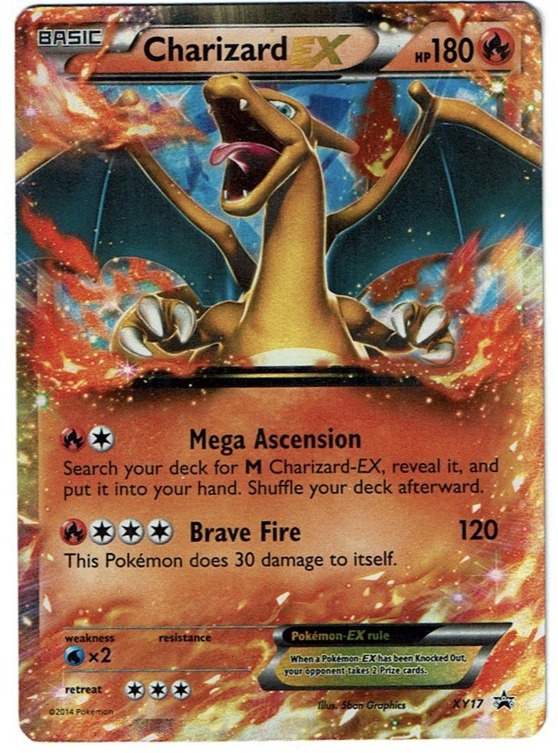 POKEMON 2014 XY Black Star Promo CHARIZARD EX #XY17 English NM