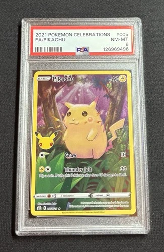 Pikachu - 005/025 - Celebrations - PSA 8 -
