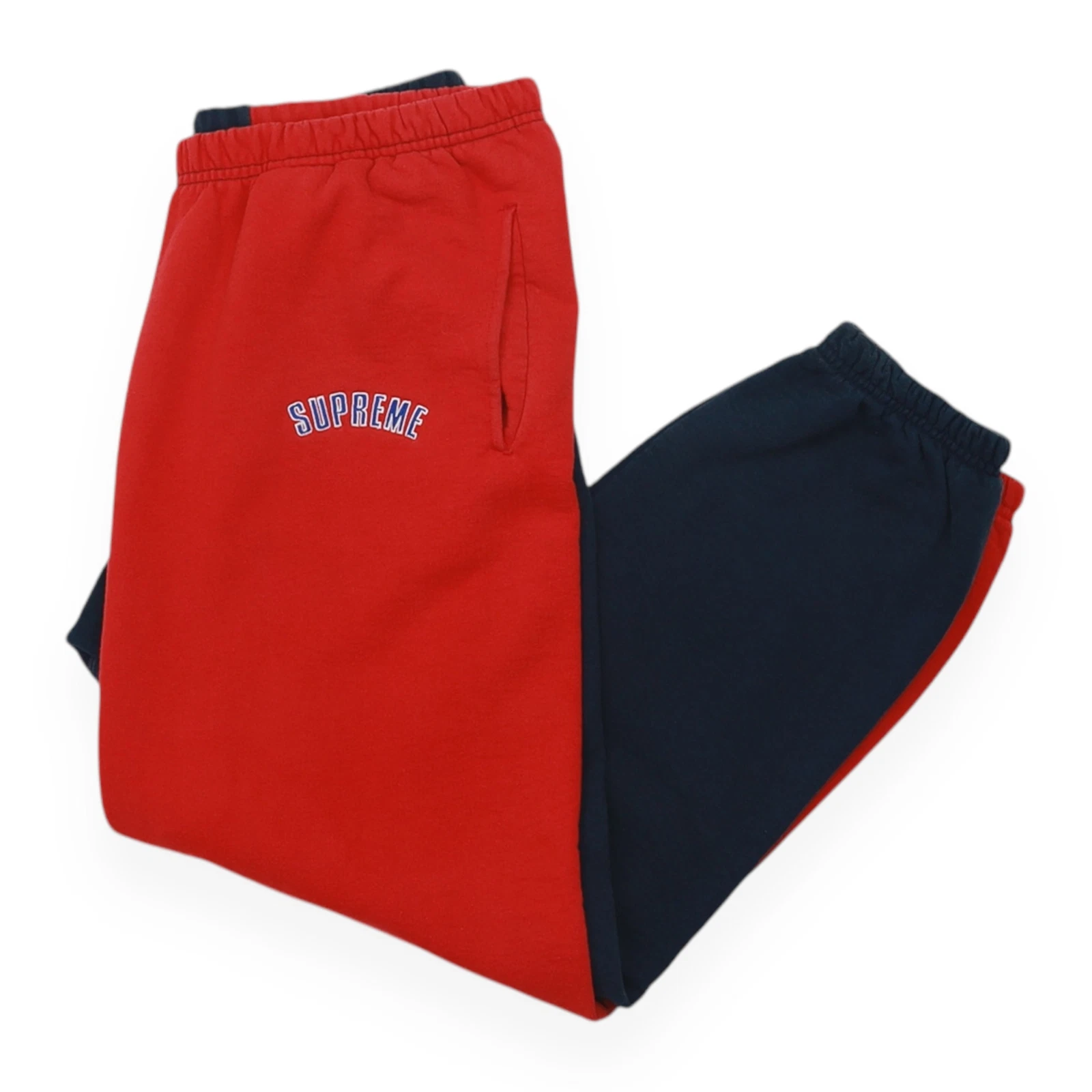 Pantalon arc fendu suprême taille L bleu marine