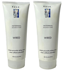 2 Rusk Internal Restructure Wired Styling Cream 6 oz ea