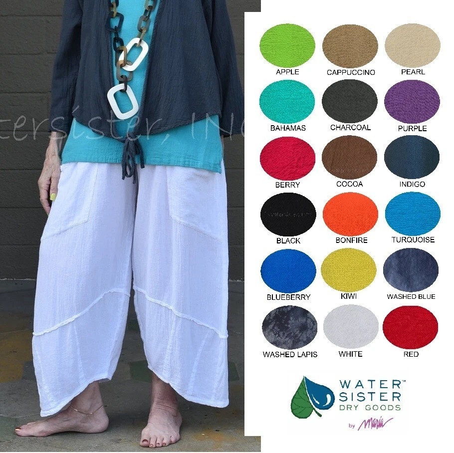WATERSISTER Cotton Gauze PERSIA Pant Patch Pocket 1(S/M) 2(L/XL) oh my COLORS