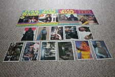 Star Wars Poster Magazine Lot + The Empire Strikes Back Topps Giant Cards