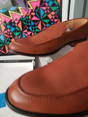 NINE WEST Mens Dress Shoes cognac Hollis Formal Slip On Size  display picture 1