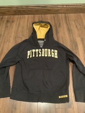 Colosseum Athletic Pittsburgh Steelers Sweatshirt Rare Zip Up Hooded VTG Coat