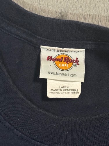 Hard Rock Cafe Cayman Islands Vtg British Caribbean Y2K 3D Surf T Shirt L - Picture 5 of 12