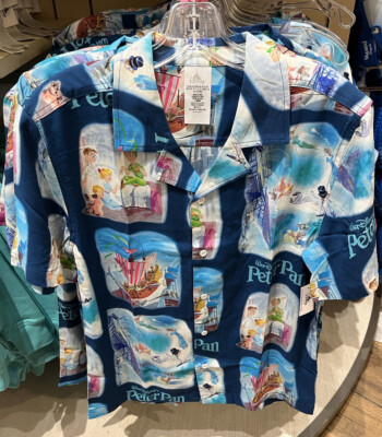 Disney Parks 2023 Peter Pan Scenes Camp Shirt L XL 3XL NEW