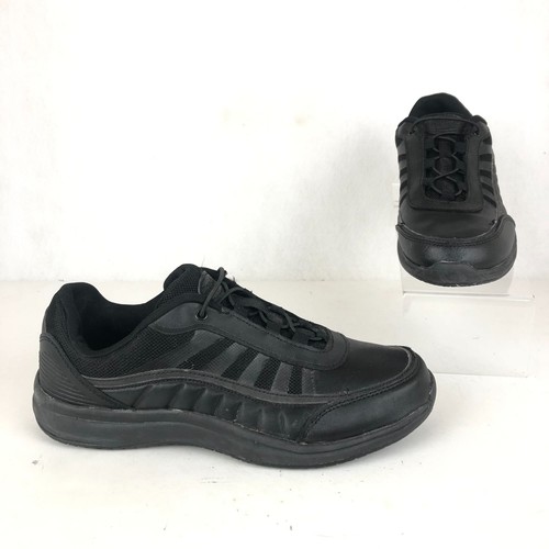 black closed toe non slip shoes