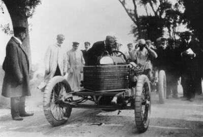 Darracq Kenelm Lee Guinness At 1905 Ostend Speed Trials Motor Racing Old Photo