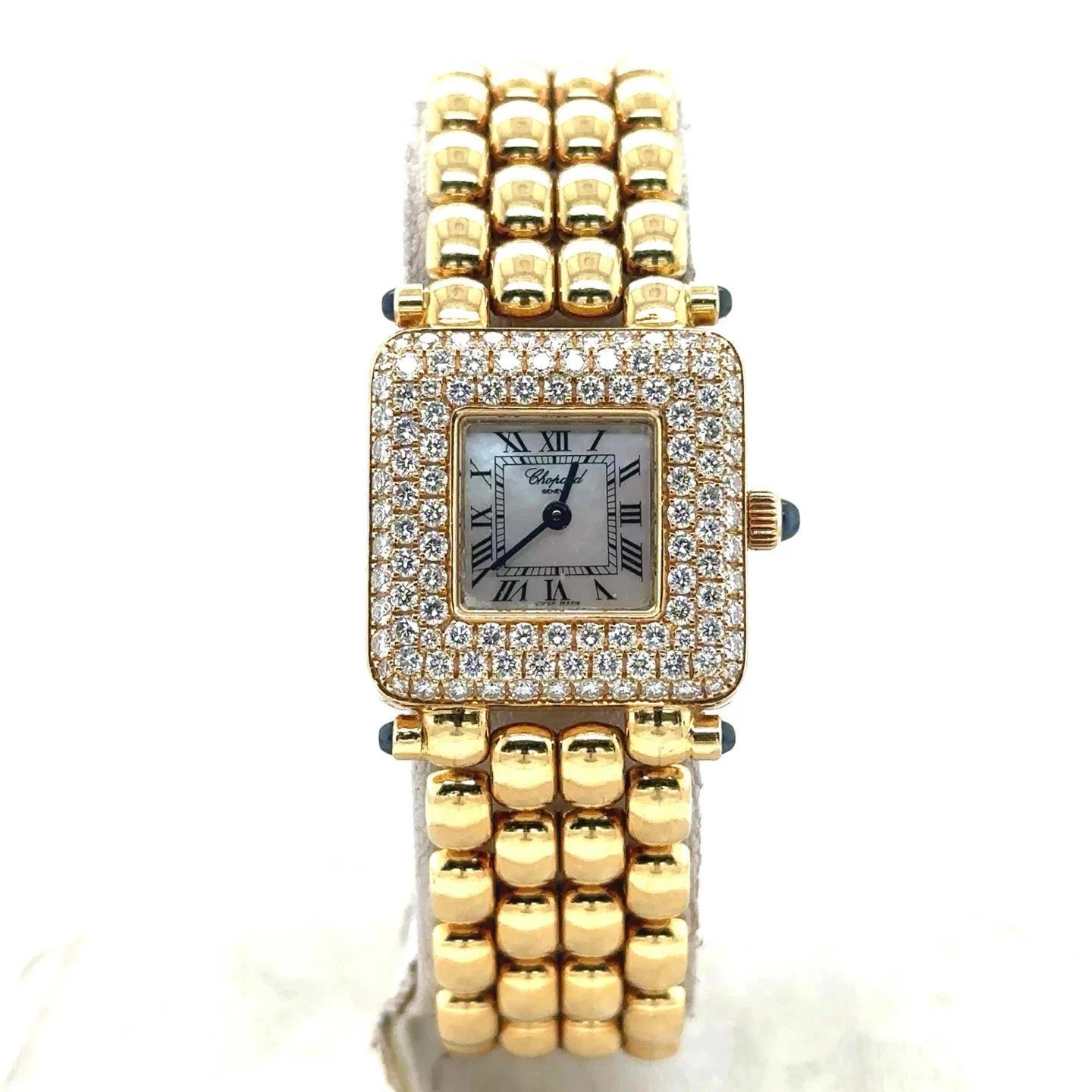 Chopard — Chopard Classic Quartz 22mm 18k YellowGold Diamond Bezel Ladies Watch 10/6115-23