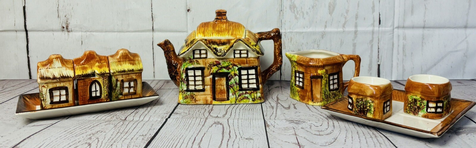 Vintage PRICE KENSINGTON Cottage Ware 12 Piece TEA SET - English Ceramics