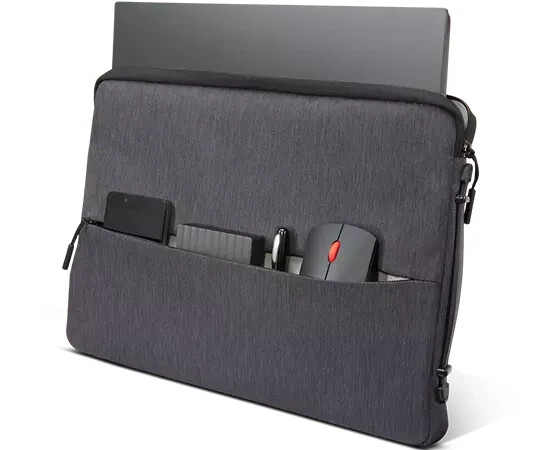 Lenovo 15.6-inch Laptop Urban Sleeve Case Charcoal Grey Polyester