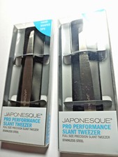 Japonesque Pro Performance Slant Tweezer Hand Shaped Tips Lot of 2 