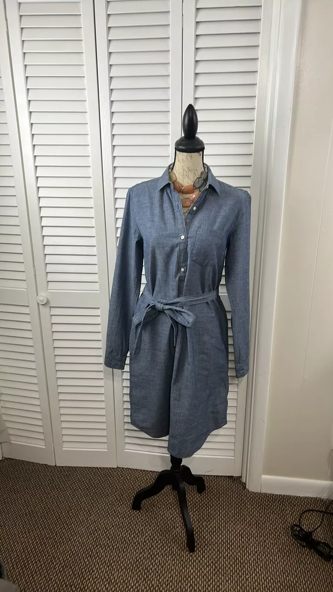Gap denim cheap shirt dress