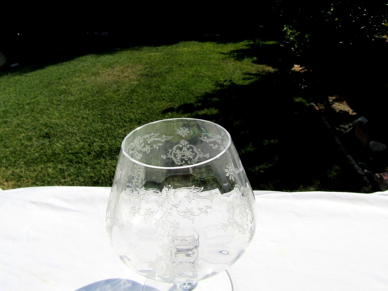 Crystal Clear Fostoria Navarre Brandy Inhaler Glass 5½" eBay