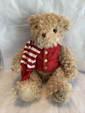FAO Schwarz Plush Anniversary Teddy Bear Puffer Vest Christmas Stuffed Animal